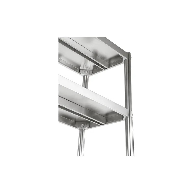 Royal Catering RCER-120 teräshylly 120 cm, 4 tasoa, ruostumaton teräs