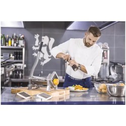 Royal Catering perunaleikkuri 3 teräkoolla 8x8, 10x10 ja 12x12 mm