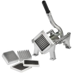 Royal Catering perunaleikkuri 3 teräkoolla 8x8, 10x10 ja 12x12 mm