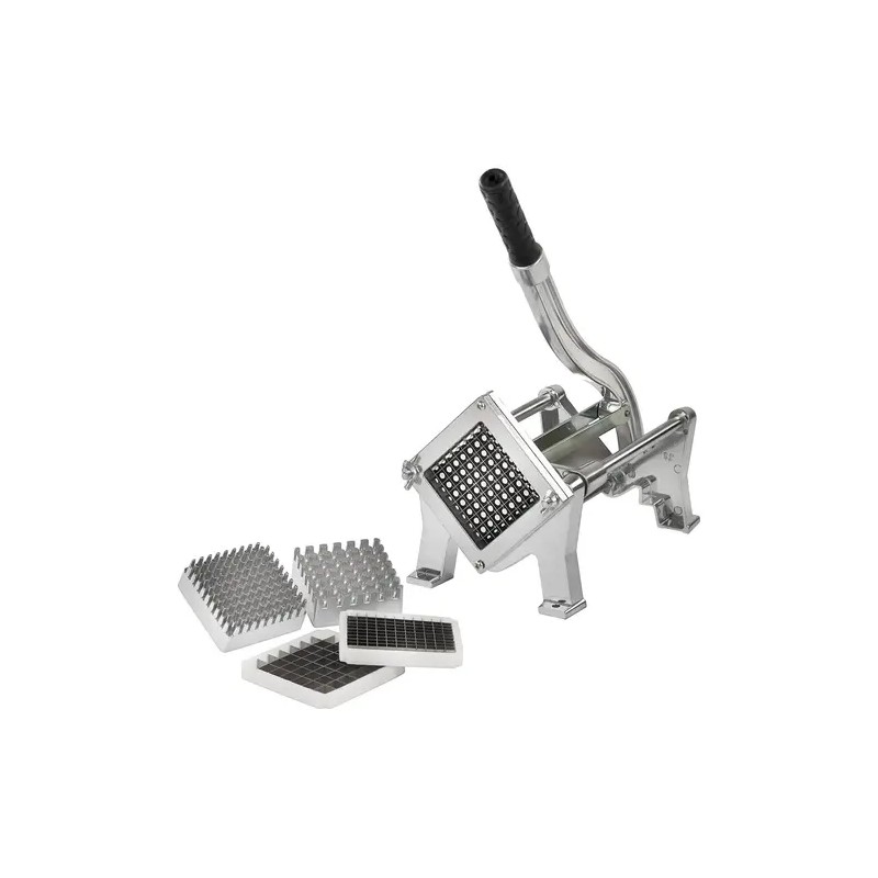 Royal Catering perunaleikkuri 3 teräkoolla 8x8, 10x10 ja 12x12 mm