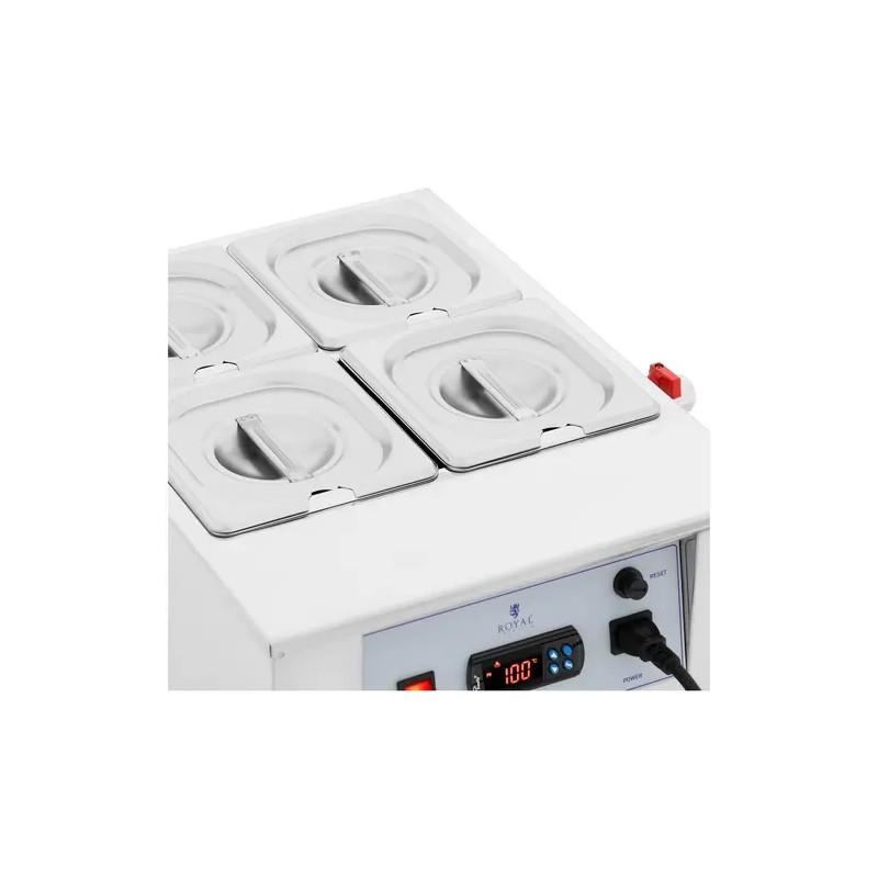 Royal Catering suklaan sulatuskone 4 x 1,5 l 1500 W