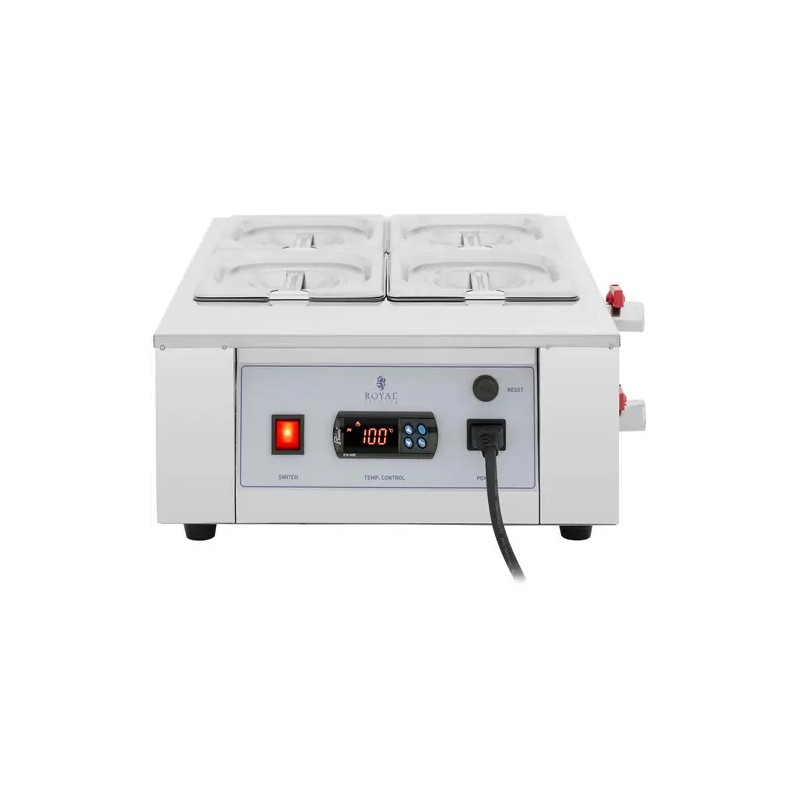 Royal Catering suklaan sulatuskone 4 x 1,5 l 1500 W