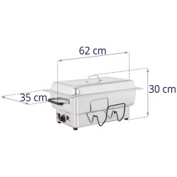 Sähkökäyttöinen Chafing Dish lämpöastia 1600 W GN 1/1 13 l