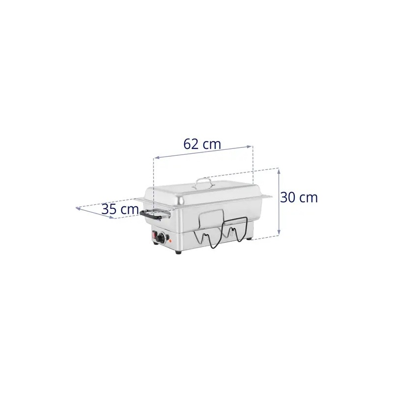 Sähkökäyttöinen Chafing Dish lämpöastia 1600 W GN 1/1 13 l