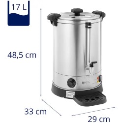 Royal Catering vesi- ja juomakeitin 13,5 l 2500 W ruostumaton teräs