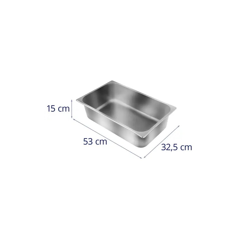 Royal Catering RCWB-500 lämpösilta GN 1/1 -astialla 500 W 7,7 kg