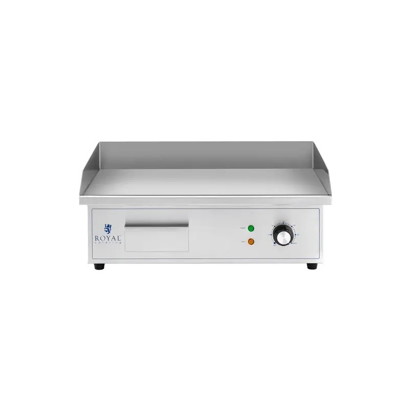 Royal Catering sähkögrilli 530 x 350 mm sileä valurautalevy 3000 W