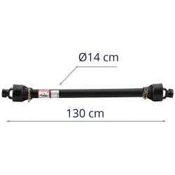 Wiesenfield kardaaniakseli pituussäädöllä 127-194 cm 1 3/8" 6-hammas