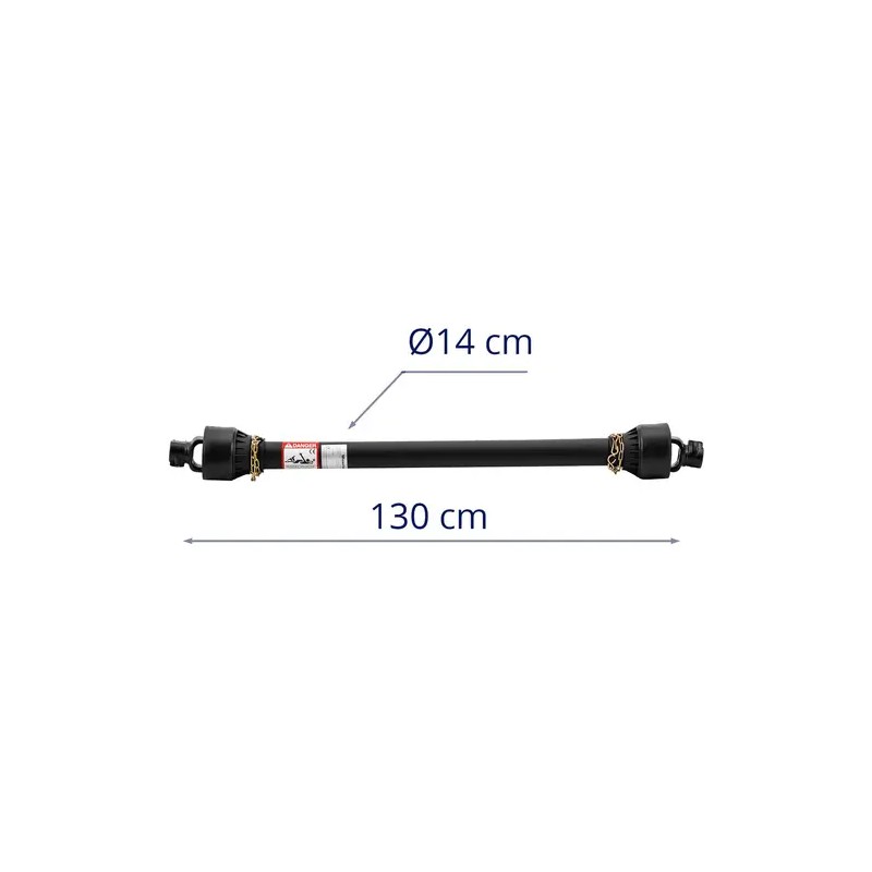 Wiesenfield kardaaniakseli pituussäädöllä 127-194 cm 1 3/8" 6-hammas