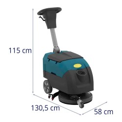 Akkukäyttöinen lattianpuhdistuskone 40 cm 2200 m²/h