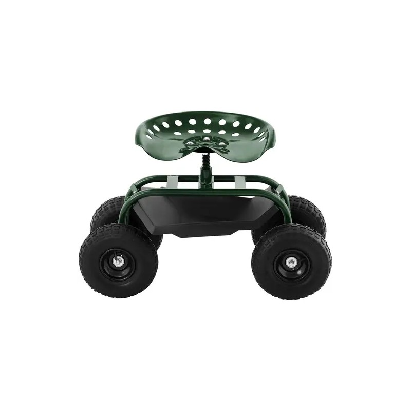 hillvert HT-RUNDLE-10 pyörällinen puutarhaistuin, 150 kg, korkeussäädettävä