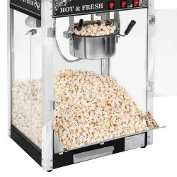 Royal Catering Popcornkone vaunulla 1500 W 5 kg/h musta