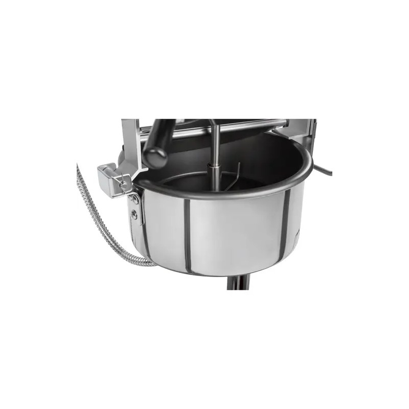 Royal Catering Popcornkone vaunulla 1500 W 5 kg/h musta