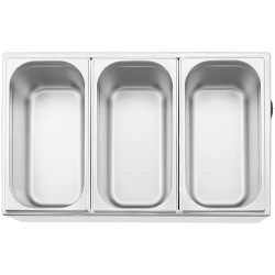 Royal Catering Bain Marie ruokalämmitin 640 W 3 x GN 1/3