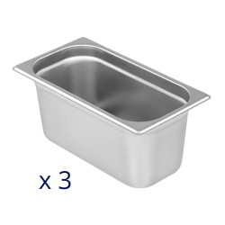 Royal Catering Bain Marie ruokalämmitin 640 W 3 x GN 1/3