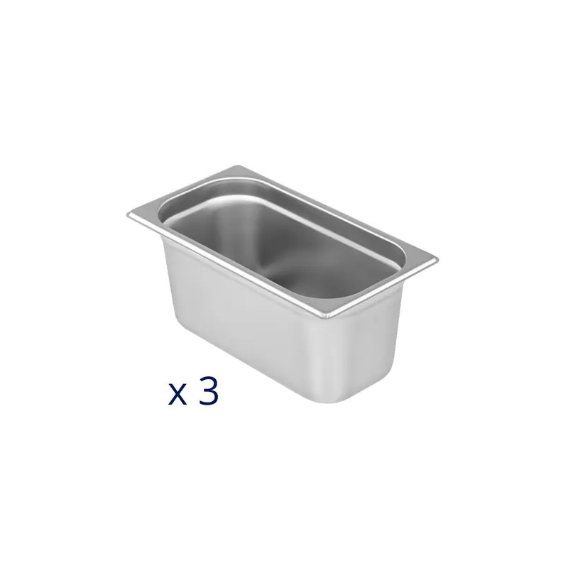 Royal Catering Bain Marie ruokalämmitin 640 W 3 x GN 1/3