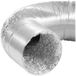 Alumiininen poistoilmaletku Ø 125 mm, pituus 10 m