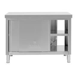 Royal Catering ECO ruostumattomasta teräksestä valmistettu läpilastauskaappi 120 x 70 cm