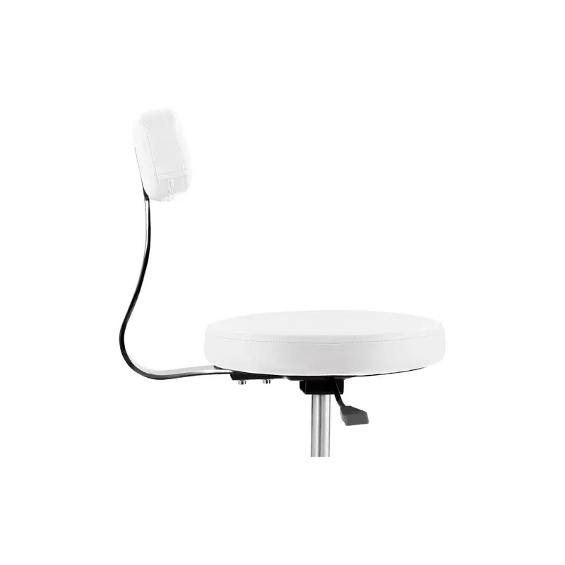 Physa TERNI WHITE työjakkara selkänojalla 46-60 cm, valkoinen, max 150 kg