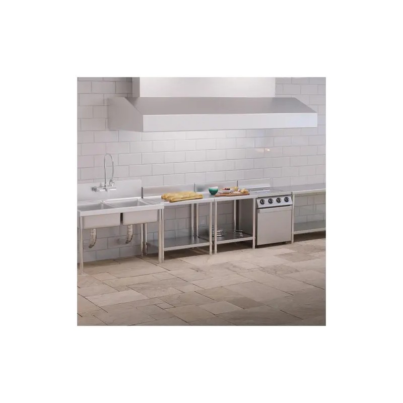 Royal Catering RCAT-90/60-N ruostumattomasta teräksestä valmistettu työpöytä 90 x 60 cm, 250 kg