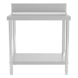 Royal Catering RCAT-90/60-N ruostumattomasta teräksestä valmistettu työpöytä 90 x 60 cm, 250 kg
