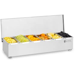Royal Catering RCCBS 6 ainesastija ruostumattomasta teräksestä 6 x 450 ml