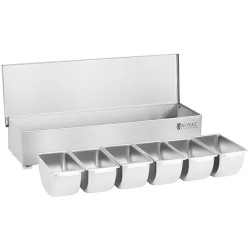 Royal Catering RCCBS 6 ainesastija ruostumattomasta teräksestä 6 x 450 ml