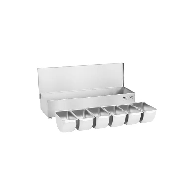 Royal Catering RCCBS 6 ainesastija ruostumattomasta teräksestä 6 x 450 ml