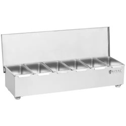 Royal Catering RCCBS 6 ainesastija ruostumattomasta teräksestä 6 x 450 ml