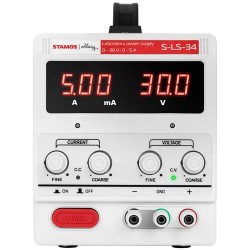 Laboratorion virtalähde S-LS-34 0-30 V 0-5 A DC 205 W