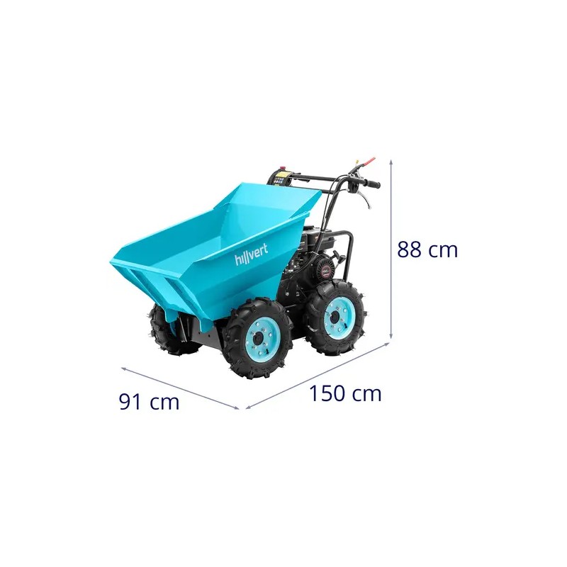 Moottorikärry / Dumper 6,5 hv 400 kg