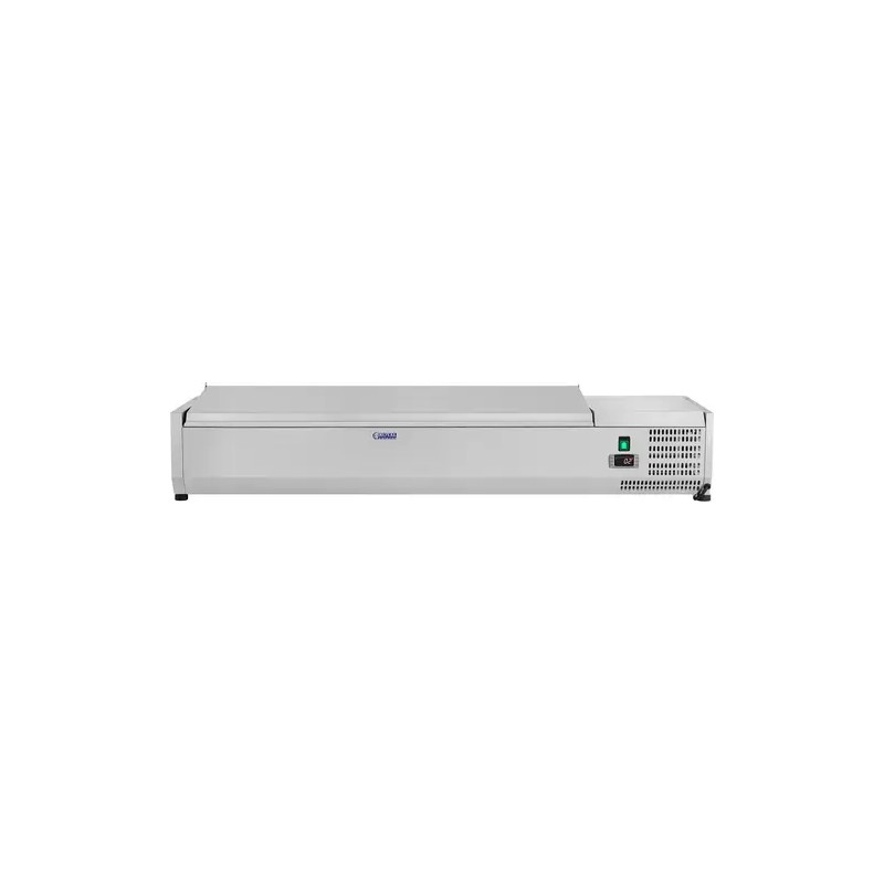 Royal Catering RCKV-140/33-6S kylmävitriini 140 x 33 cm, 6 GN 1/4 astiaa