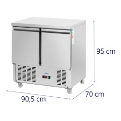 Royal Catering kylmäpöytä 240 l, 90 x 70 cm, ruostumaton teräs
