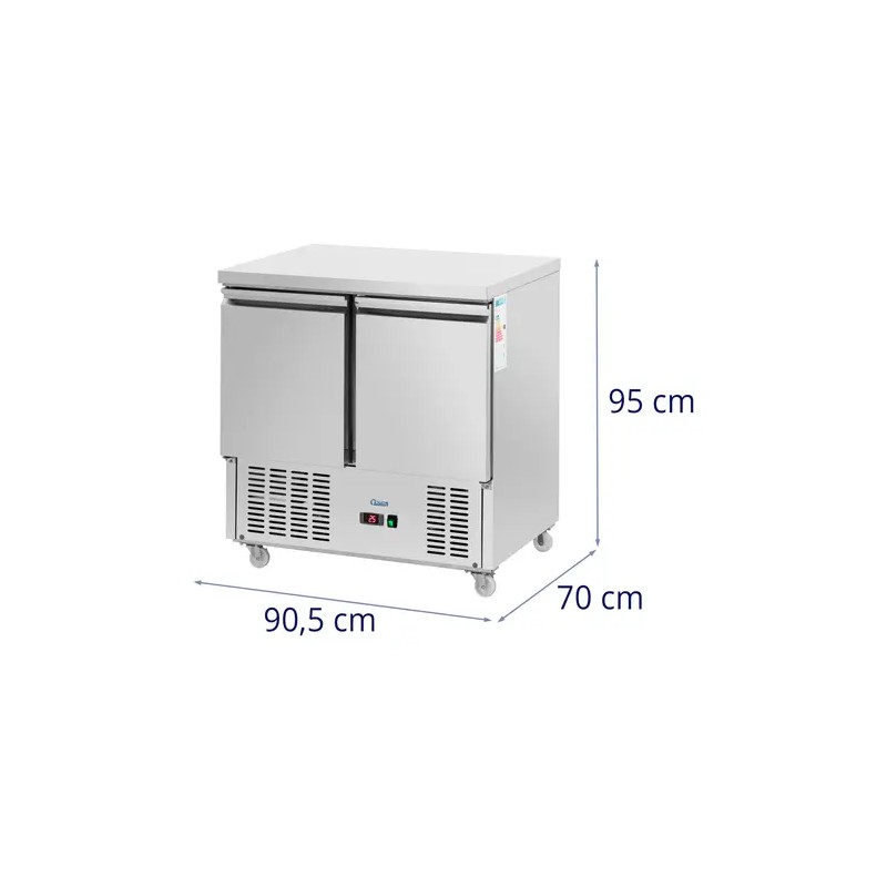 Royal Catering kylmäpöytä 240 l, 90 x 70 cm, ruostumaton teräs