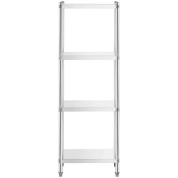 Royal Catering RCER-6040 ruostumaton teräshylly 60x40x180 cm, 200 kg