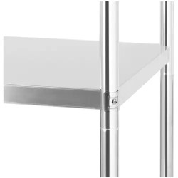 Royal Catering RCER-6040 ruostumaton teräshylly 60x40x180 cm, 200 kg