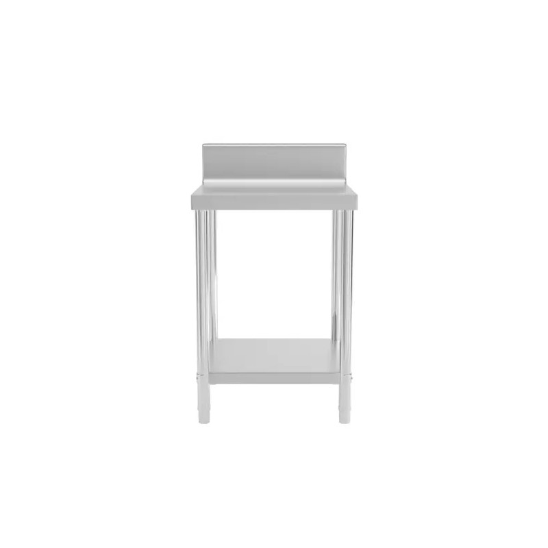 Royal Catering RCAT-60/60-N ruostumattomasta teräksestä valmistettu työpöytä 60 x 60 cm, 250 kg