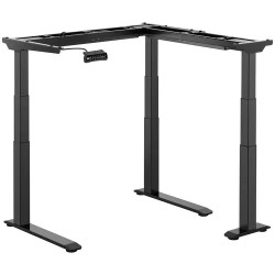 Fromm & Starck STAR_ATFE_11 säädettävä kulmapöydän runko, 60–125 cm, leveys 110–190 cm / 90–150 cm