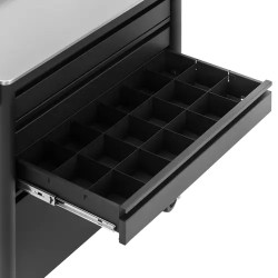 Liikuteltava tatuointityöpiste 4 vetolaatikkoa, 4 pistorasiaa ja 2 USB-porttia