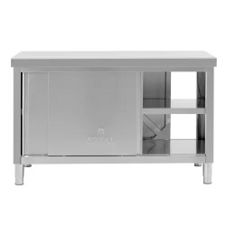 Royal Catering ECO ruostumattomasta teräksestä valmistettu läpilastauskaappi 140 x 70 cm 500 kg