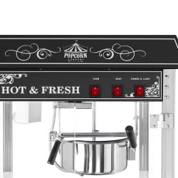 Royal Catering Popcorn-kone 1500 W 5 kg/h musta