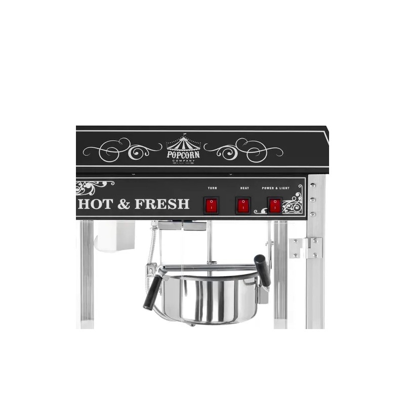 Royal Catering Popcorn-kone 1500 W 5 kg/h musta