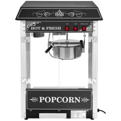 Royal Catering Popcorn-kone 1500 W 5 kg/h musta