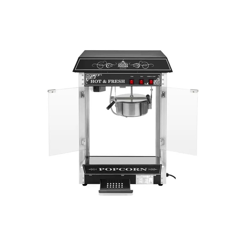 Royal Catering Popcorn-kone 1500 W 5 kg/h musta