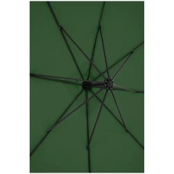 Ampelpäivänvarjo, vihreä, suorakaiteen muotoinen, 250 x 250 cm, kallistettava