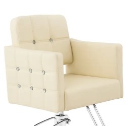 Cottam kampaajatuoli jalkatukella, istuinkorkeus 49-63 cm, beige