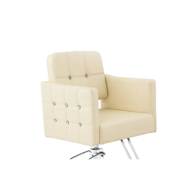 Cottam kampaajatuoli jalkatukella, istuinkorkeus 49-63 cm, beige