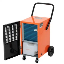Rakennuskuivain 60 l/vrk 75 m² 600 m³/h LCD-näytöllä ja pyörillä