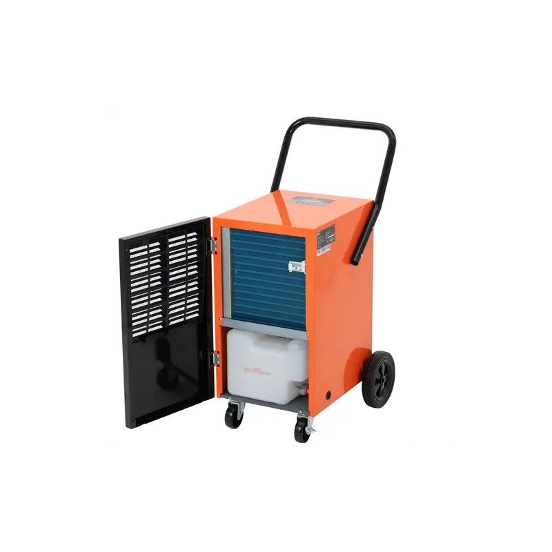 Rakennuskuivain 60 l/vrk 75 m² 600 m³/h LCD-näytöllä ja pyörillä