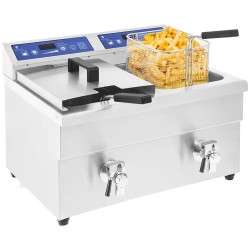 Induktiofriteeraaja RCIF-10DB 2 x 10 l 2 x 3500 W ajastimella
